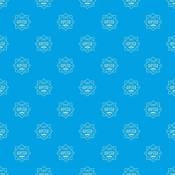 Erkekler hippi tarzı desen vektör kesintisiz mavi