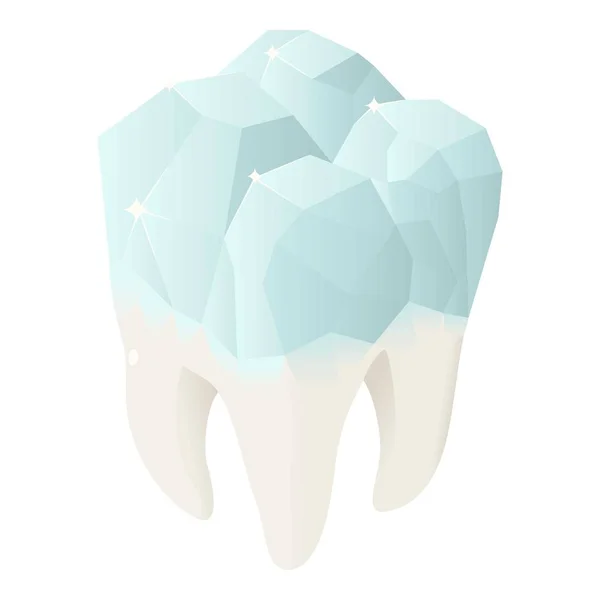 Алмазный зуб, изометрический стиль — стоковый вектор