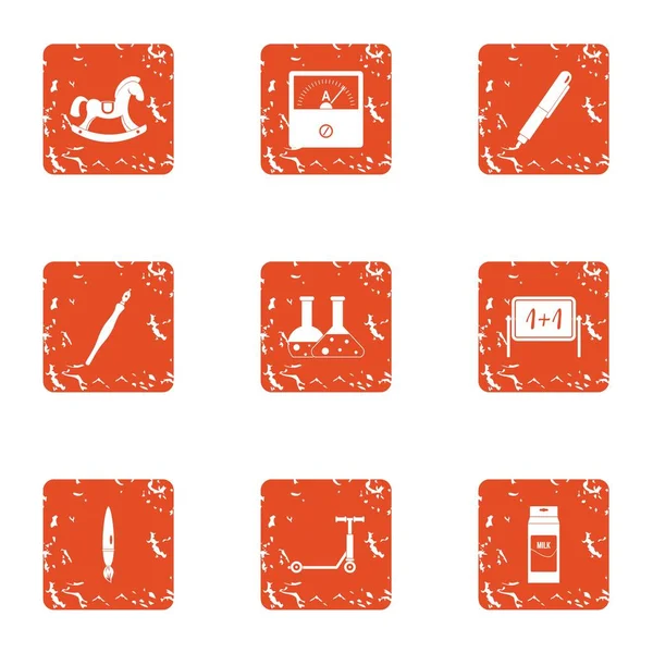 Çocuk önceden simgeler kümesi, grunge tarzı