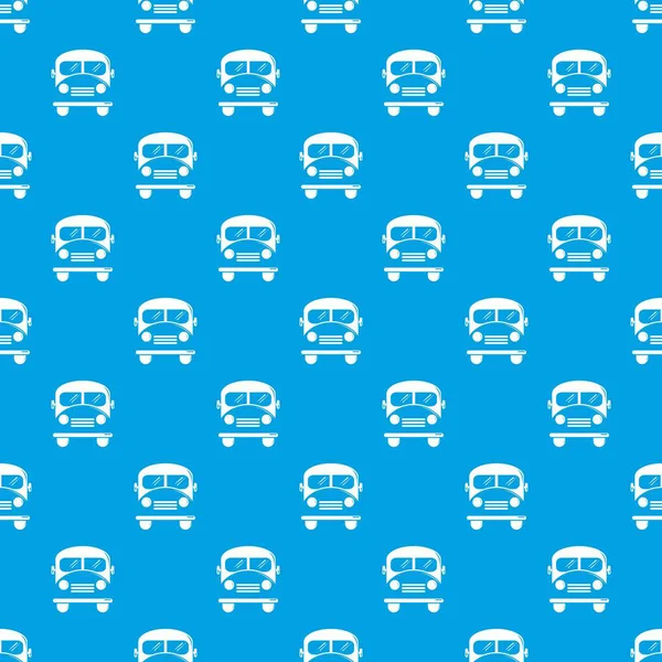 Okul otobüsü desen vektör kesintisiz mavi