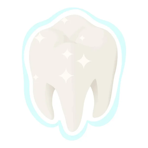 Healthy white tooth icon, isometric style — Stock Vector