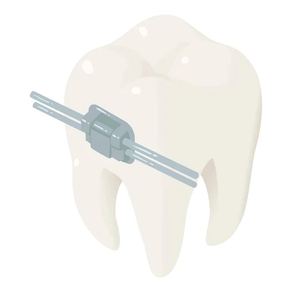 Ícone de arranjo de dentes, estilo isométrico —  Vetores de Stock