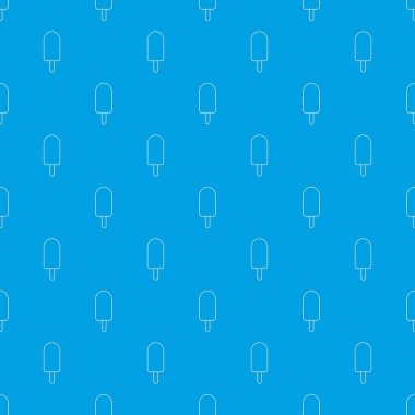 Çikolatalı dondurma desen vektör kesintisiz mavi