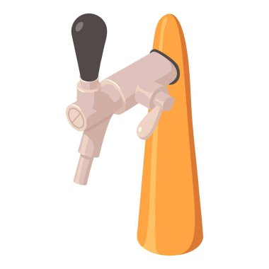 Bira musluk simgesi, izometrik stili