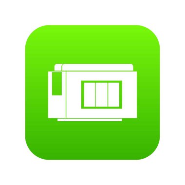 Mürekkep püskürtmeli yazıcı kartuşu simgesi dijital yeşil