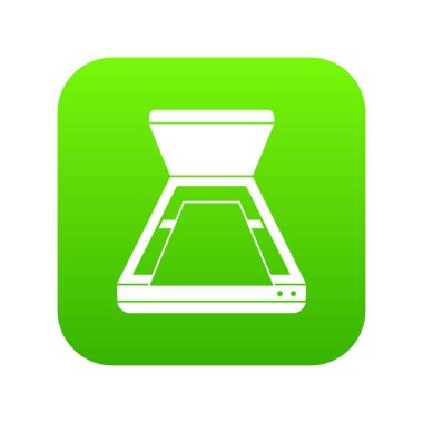 Açık tarayıcı simgesini dijital yeşil