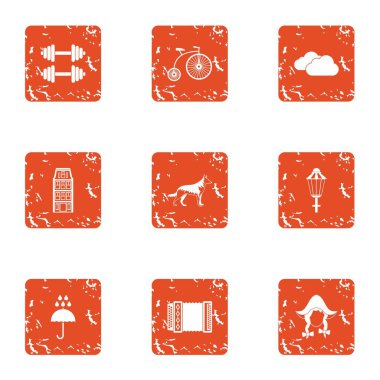 Alman bakım simgeler kümesi, grunge tarzı