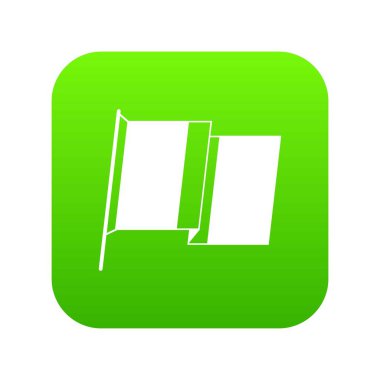 İrlanda simgesi dijital yeşil bayrağı