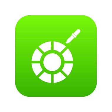 Renk seçici simgesini dijital yeşil