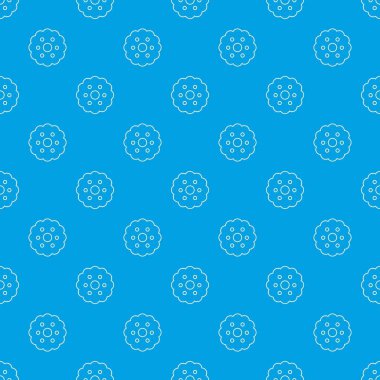 Bisküvi desen vektör kesintisiz mavi