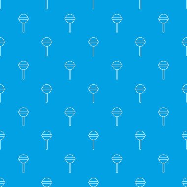 Yuvarlak lolipop desen vektör kesintisiz mavi