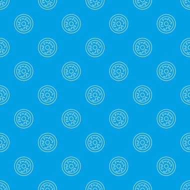 Çörek desen vektör kesintisiz mavi