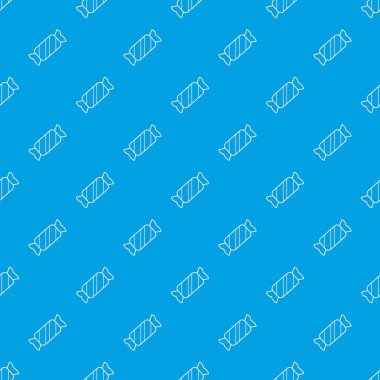 Şeker desen vektör kesintisiz mavi