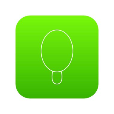 Daire dondurma yeşil simge vektör