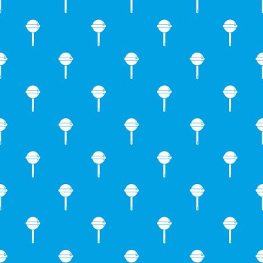 Yuvarlak lolipop desen vektör kesintisiz mavi