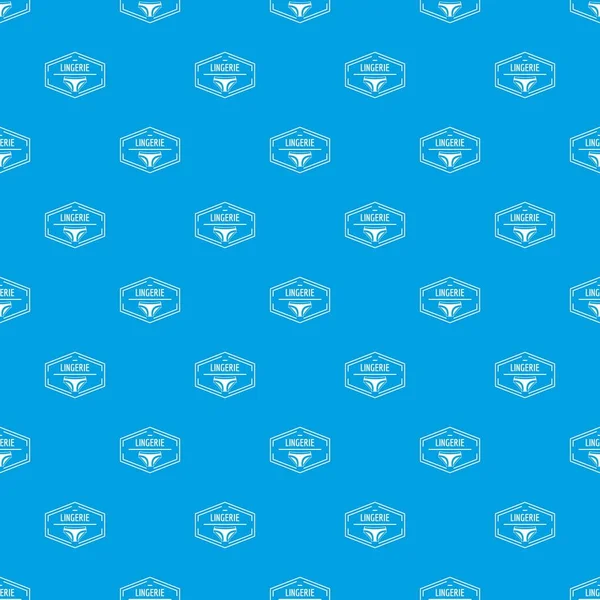 Lingerie corps vecteur de motif sans couture bleu — Image vectorielle