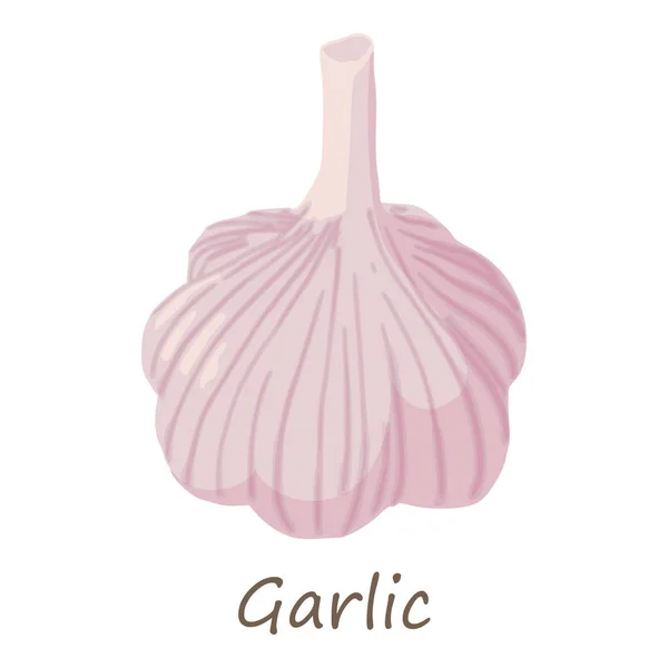 Garlic icon, isometric style — Stock Vector
