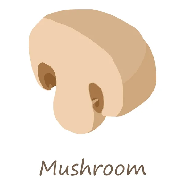 Mushroom icon, isometric style — Stock Vector