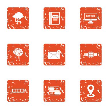 Teknik okul simgeler kümesi, grunge tarzı