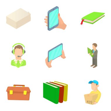 Çalışma ortamı simgeler ayarla, tarzı çizgi film