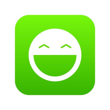 Gülen surat dijital yeşil