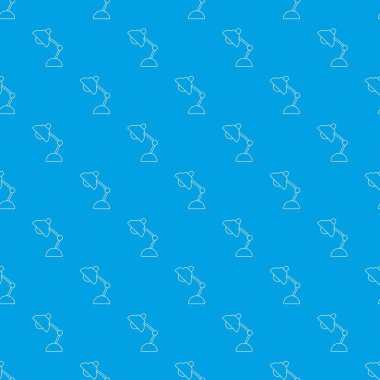 Masa lambası desen vektör kesintisiz mavi