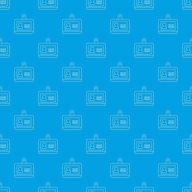 Rozet office desen vektör kesintisiz mavi