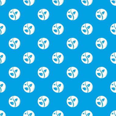 Filiz desen vektör kesintisiz mavi