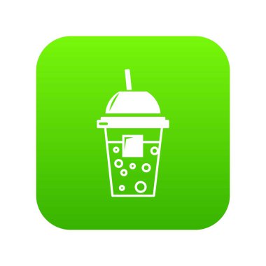 Soda yeşil simge vektör