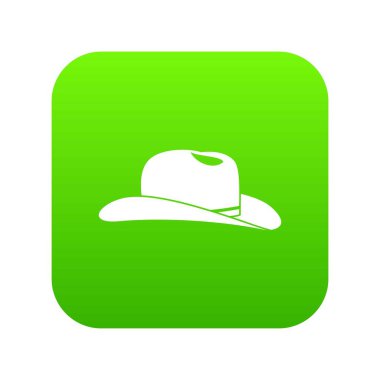 Kovboy şapkası Icon dijital yeşil