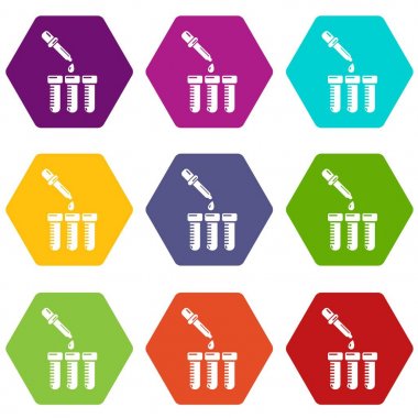 Dolum Kartuşları simgeler 9 vektör ayarla