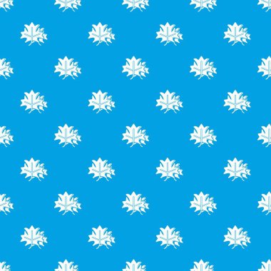 Akçaağaç desen vektör kesintisiz mavi