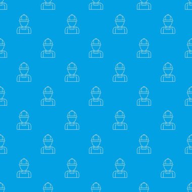 Adam mekanik desen vektör kesintisiz mavi