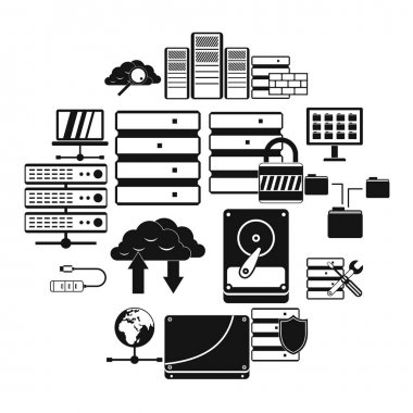 veritabanı Icons set