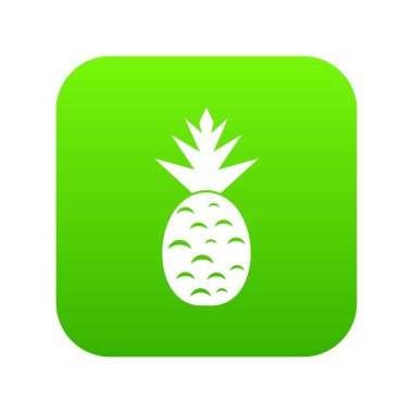Ananas simgesi dijital yeşil