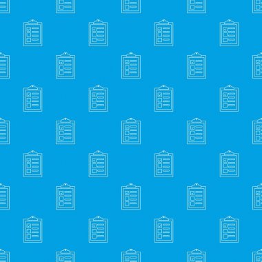 Denetim listesi desen vektör kesintisiz mavi