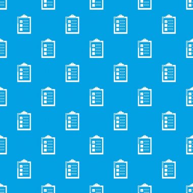 Denetim listesi desen vektör kesintisiz mavi