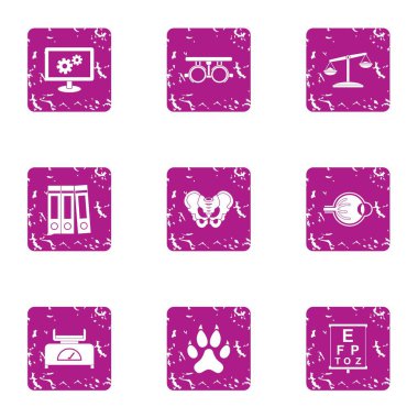 Tıbbi olgu simgeler kümesi, grunge tarzı