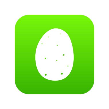 Taze patates simgesi dijital yeşil