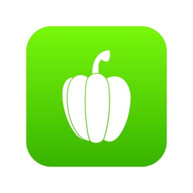 Biber simgesi dijital yeşil