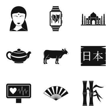 Simgeler kümesi, basit tarzı öğretim Asya