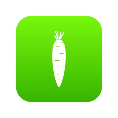 Havuç simgesi dijital yeşil