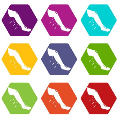 Buzağı simgeler kümesi 9 vektör artırmak