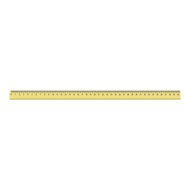 40 cm plastik cetvel simgesi, gerçekçi