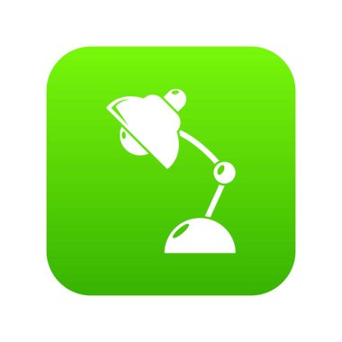 Masa lambası yeşil simge vektör