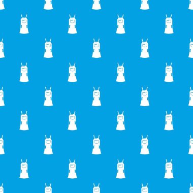 Kız elbise desen vektör kesintisiz mavi