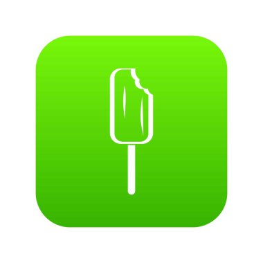 Dondurma simgesi dijital yeşil