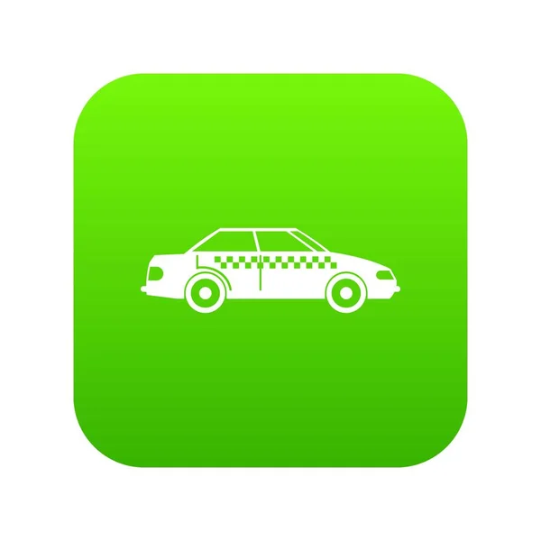 Zielony cyfrowy ikona Taxi — Wektor stockowy