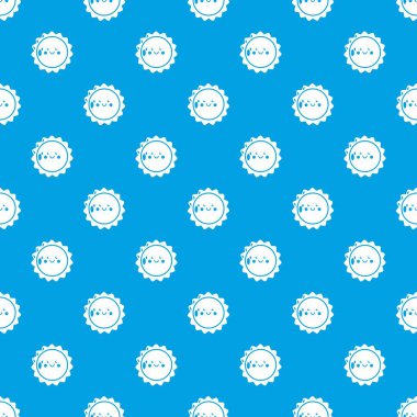 Güneş desen vektör kesintisiz mavi