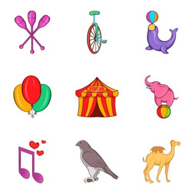 Uysal Icons set, karikatür tarzı